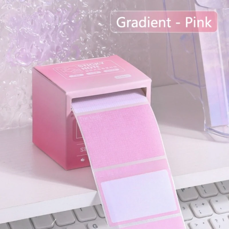 Gradient Color High Appearance Level Pull-out Sticky Notes Cute Cartoon Error Note Stickers Student Full-adhesive Index Label