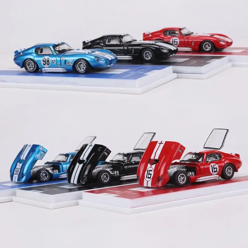 Fine Works 1/64 Ford Shelby Cobra Liga Brinquedo Veículo Motor Diecast Metal Modelo Presentes