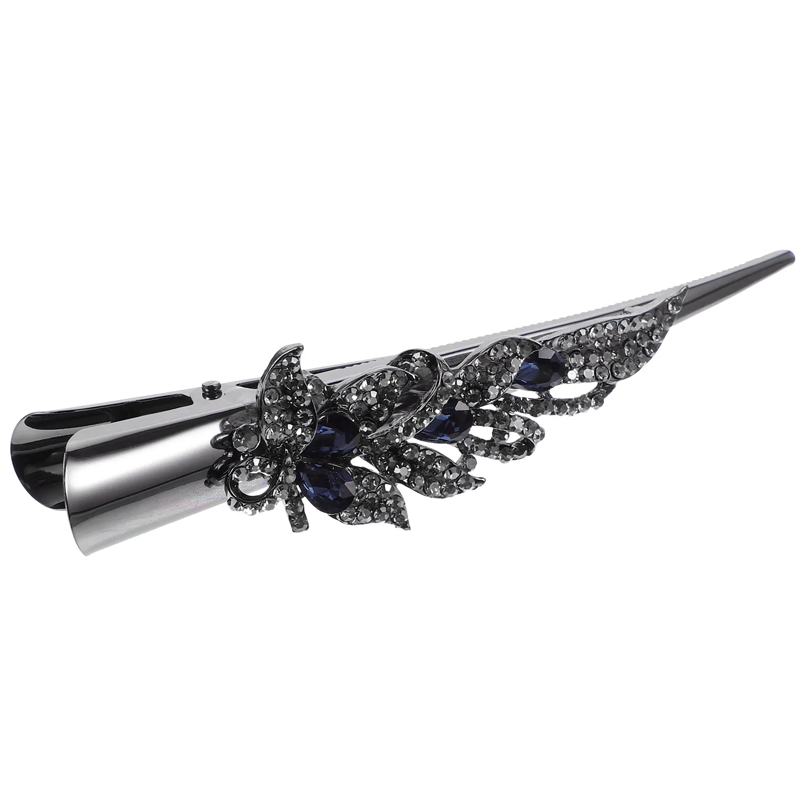 

Rhinestone Vintage Large Duck Fancy Barrettes For Women'S Hair Bill Alligator Thick Hair Styling Barrette Mother