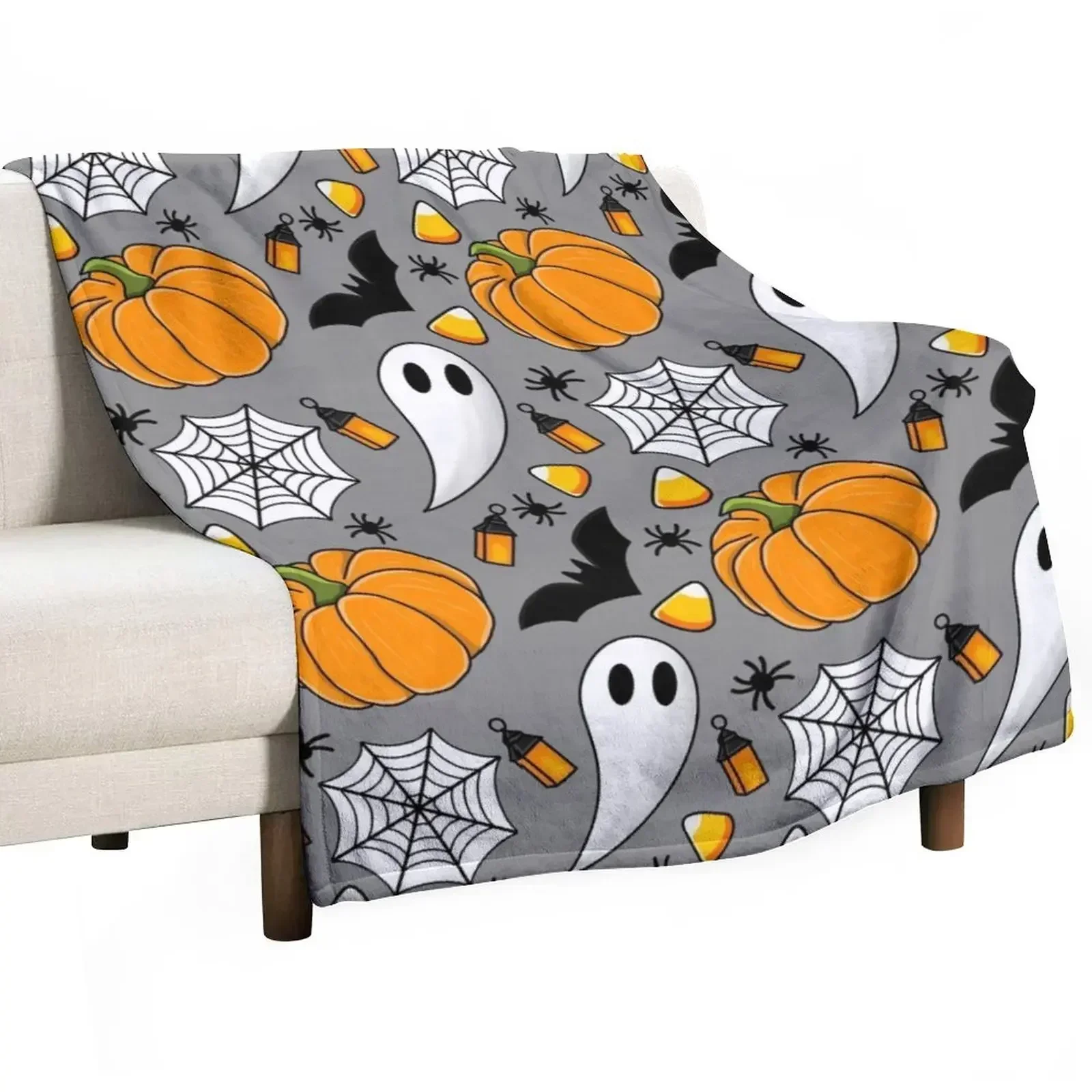 

Halloween Patterned Throw Blanket cosplay anime heavy to sleep Blankets