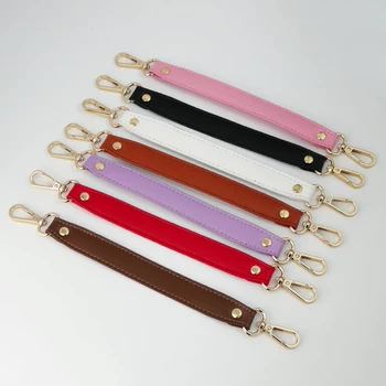 28cm קצר תיק חגורות עור מפוצל רחב כתף רצועת ידיות Diy תיק חלקי אביזרי קצר רצועת תיק החלפת שקיות החגורה