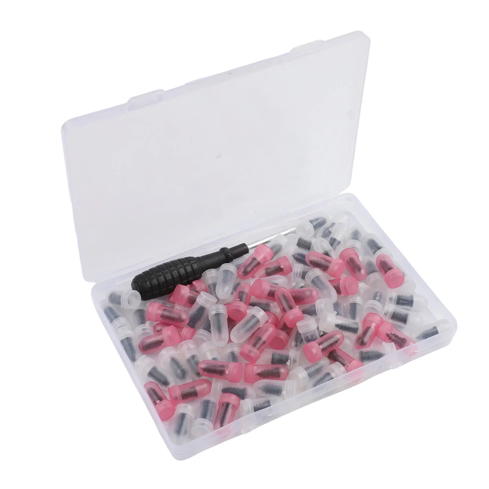 100Pcs Car Tire Repair Screws Tire Repair Rubber Nail Kit Tire Screw Repair Kit Maintenance Tools Accessories