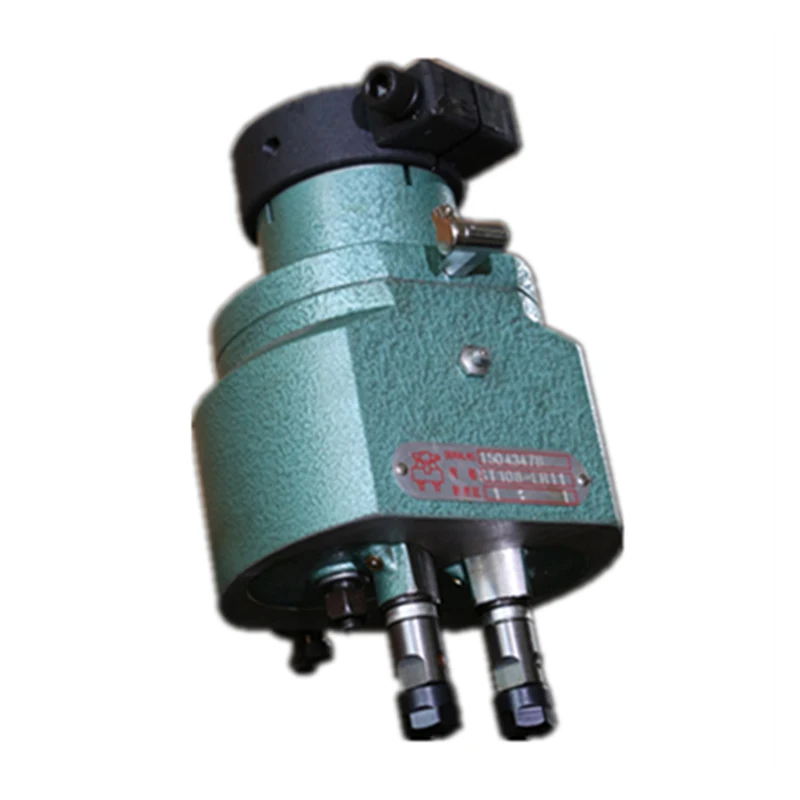 ST Type Dual Spindle Tapping Machine ST200-ER25, Adjustable Multi-Head Automatic Tapping & Drilling Lathe