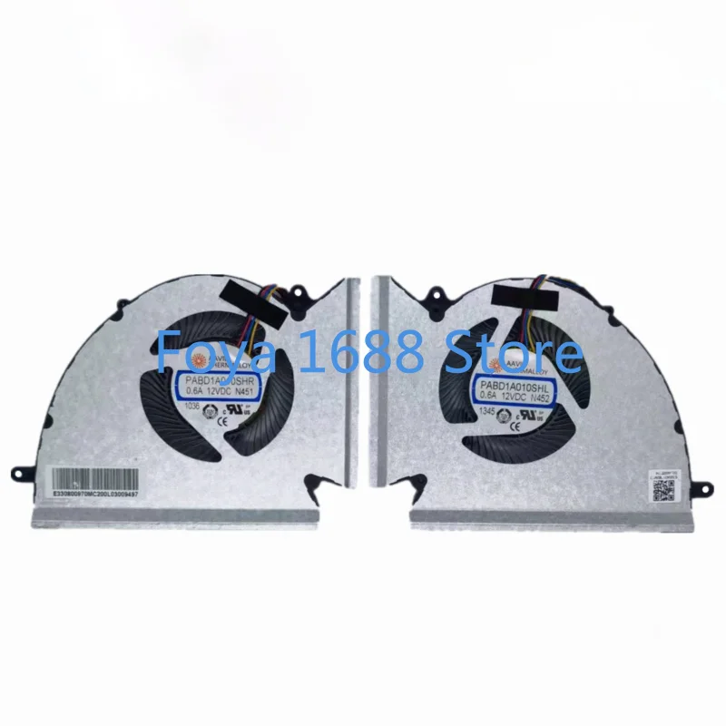 Wentylator chłodzący procesor i GPU dla MSI GE76 Raider 10UE GP76 Leopard 11UE MS-17K3 MS-17K2