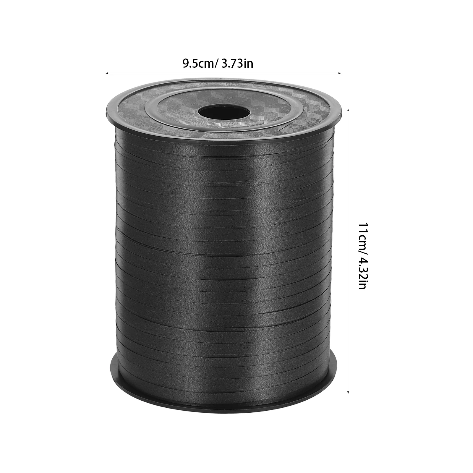 1 Rolle schwarzes Lockenband, Ballonschnur, Hochzeitsdekoration, 500 Yards, Party-Luftschlangen, Geschenkverpackung, Blumenstrauß, DIY-Handwerk – Detail 2