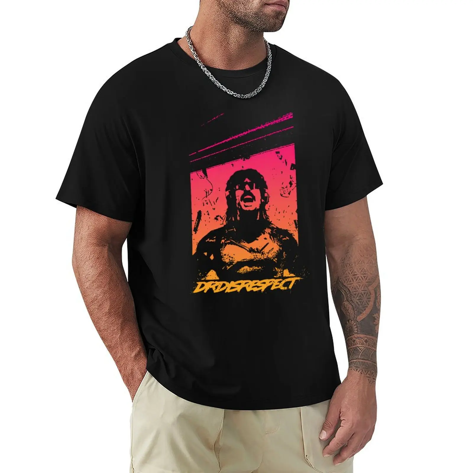 

Dr Disrespect Merch T-Shirt for a boy boys whites Short sleeve tee summer top heavyweight t shirts for men