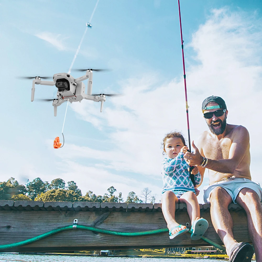 Dla DJI MINI 1/2/SE Drone funkcji Airdrop, System przynęta na ryby Wedding Ring dostarczyć życia Rescue rzut miotacz spada transportu prezent
