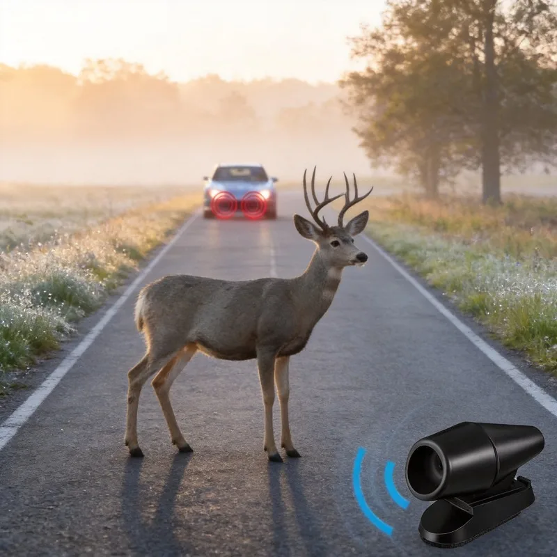 Ultrasonic Animal Repellent Wind Whistle Safety Alarm Vehicle Car Deer Repeller Outdoor Driving Collision Avoidance Warning Tool