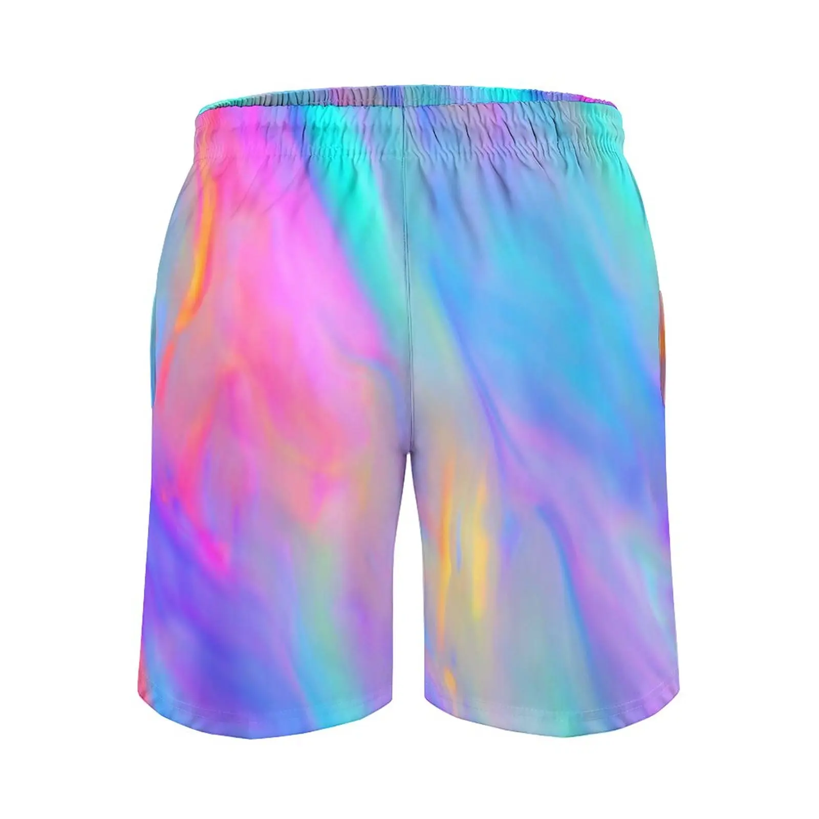 Bunte Regenbogen-Pride-Monats-Geschenk-Board-Shorts, mehrfarbige Flow-Männer, lustige Board-Shorts, heißes Design, übergroße Badehose