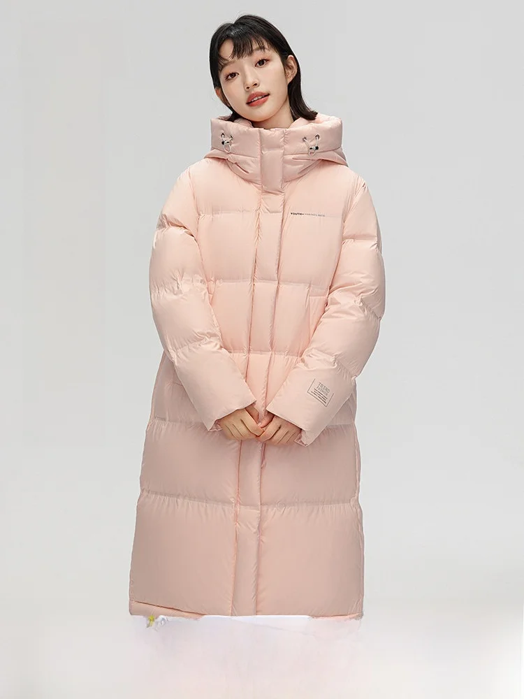 

Women's Mid-Length Thiened Warm Gentle Sports down Jaet Snow Flng 2026 Spring ular Commute Sle Korean Version