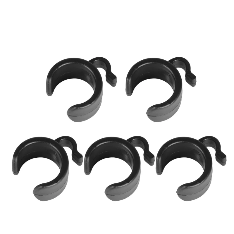 5 Stück Kabelmanagement-Clips zum Organisieren von Audio-Video-Datenkabeln auf Stativen, Mikrofon, Telefonständern, 20 mm, 25 – Detail 1