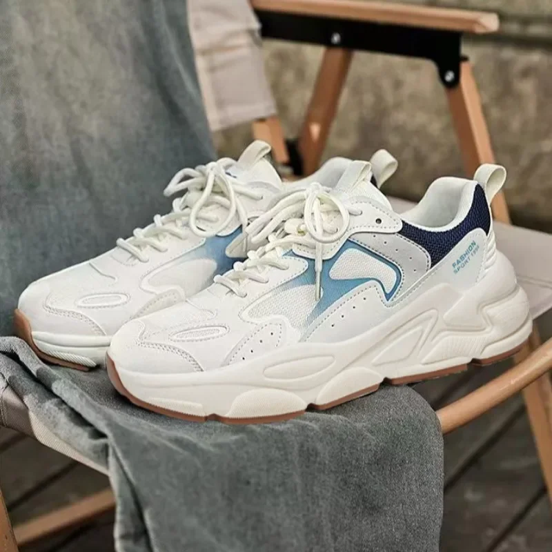 2026 New Summer Breathable Mesh Man Shoes Versatile Thick Sole Anti Slip Running Sneakers Fashion Casual Comfort Men's Sneakers