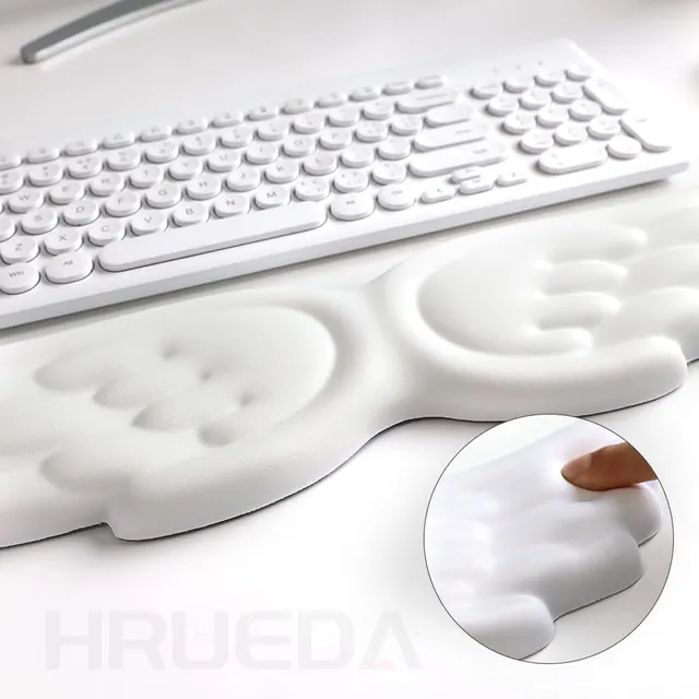 Comfortable wrist support for keyboard and mouse use