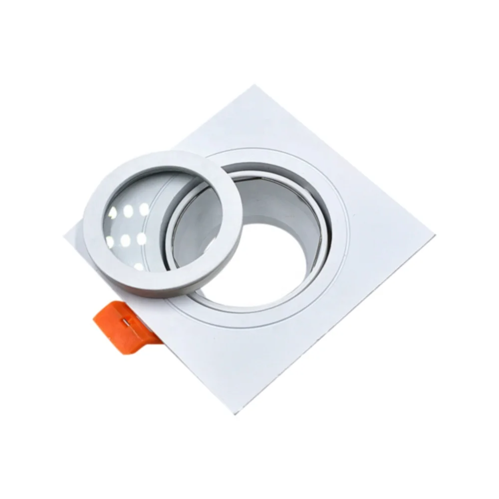 1/10 PCS Adjustable Aluminum LED Recessed Downlight Housing Frame Cut-out 65mm GU10 MR16 LED Ceiling Spotlight Fixture