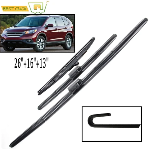 Misima 26 "16 "13" щетки стеклоочистителя лобового стекла для Honda CR-V CRV переднее и заднее стеклоочиститель 2012 2013 2014 2015 2016