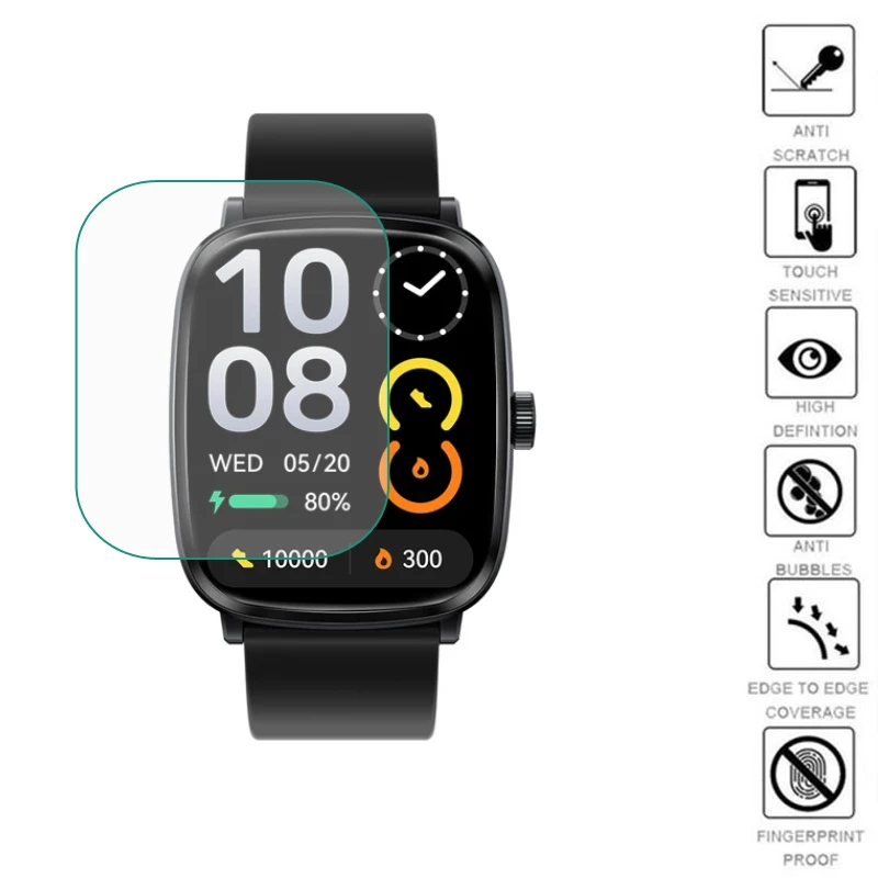 5 szt. Miękkie Smartwatch z TPU przezroczyste folia ochronna ochronne do zegarka Haylou RS5 LS19 osłona ekranu inteligentne akcesoria