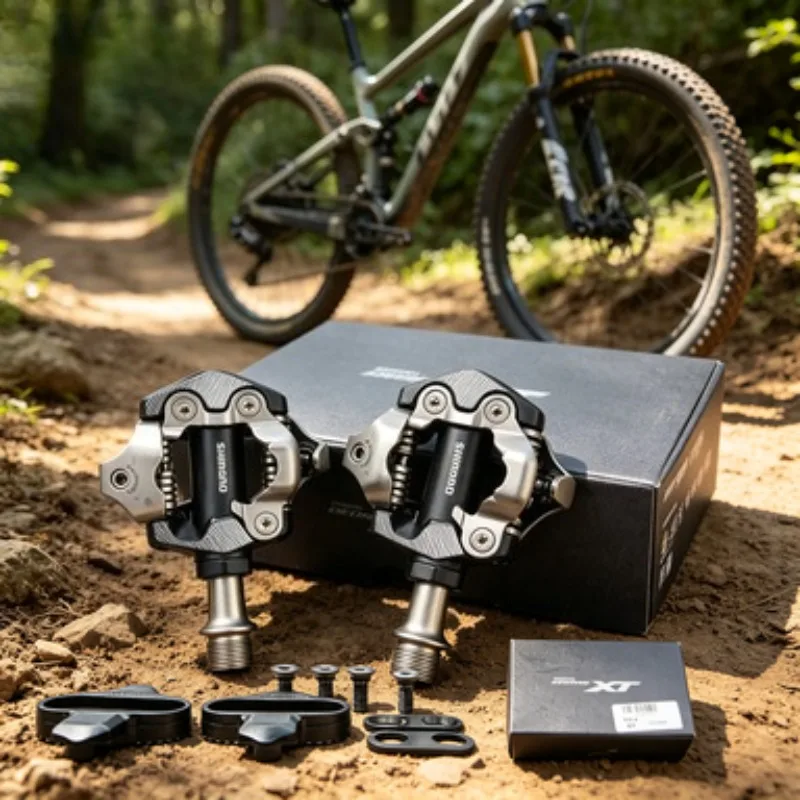 SHIMANO with SM-SH51 Cleats Sealed Bearings Chromoly Spindle PD-M520 SPD Clipless Pedals MTB Road Bike Dual Side