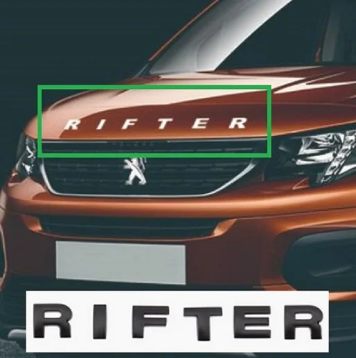 For  RIFTER Car Metal 3D Letters Hood Emblem Logo Badge Car Stickers Styling Car Accessories Wording For  PARTNER