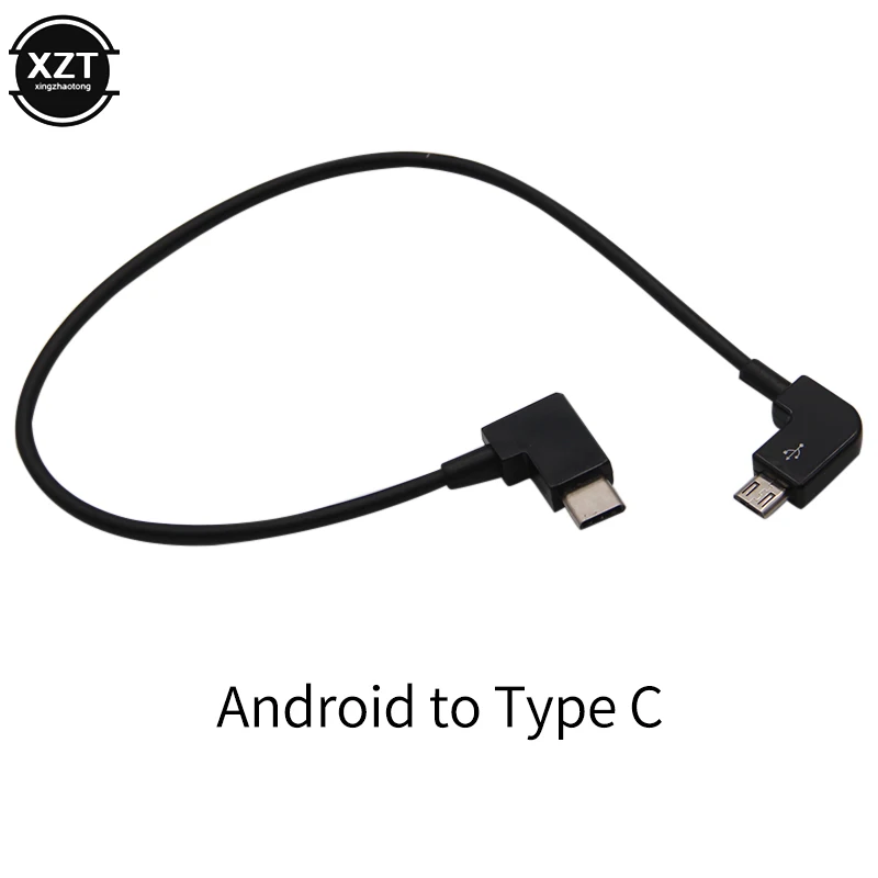Data Cable For DJI Spark MAVIC 2 Pro Air Control Drone Android Micro USB To Type C USB C Adapter Cable For smart mobile phone