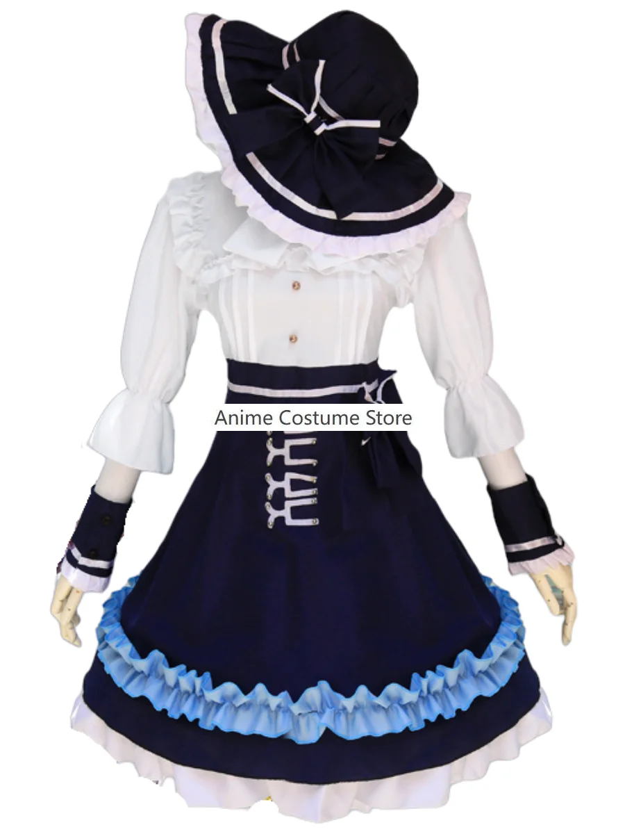 Anime Game Ta.com Emma Woods Cosplay Costume pour enfants et adultes, jardinier, boudoir, perruque, tenue de femme de chambre, kawaii, carnaval trempé