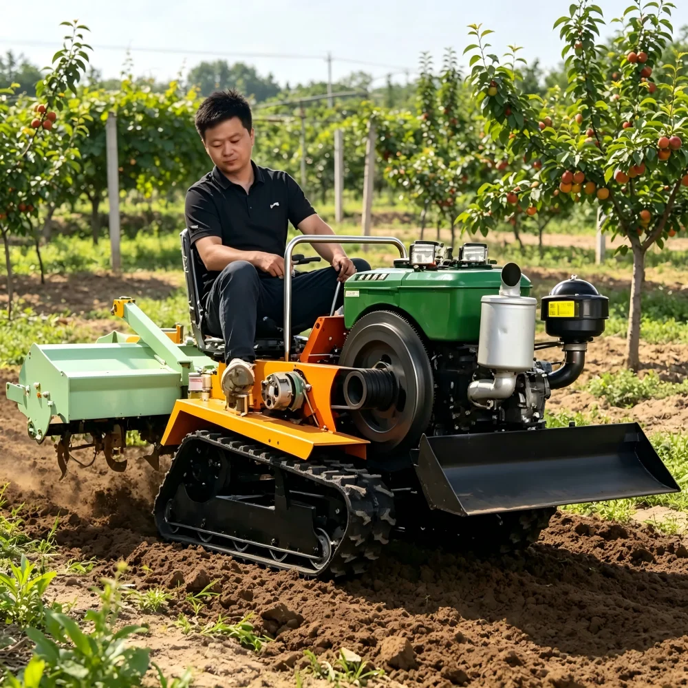 

Labor Saving Walk Behind Micro Cultivator Farm Tiller with Full 5 Free Assorted Farming Attachments