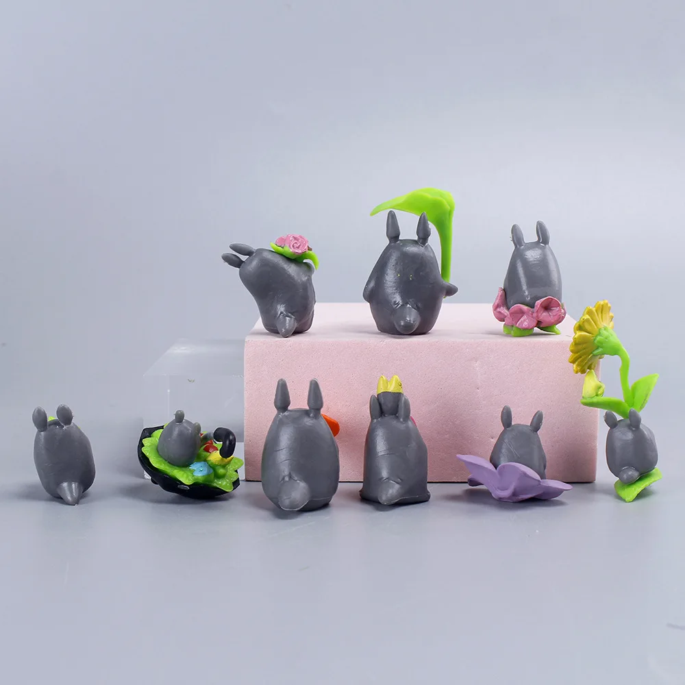 1-12 stücke Anime Miyazaki Hayao Serie Totoro Figur Mini Statue Niedlichen Spielzeug Zimmer Ornamente Pvc Figuren Spielzeug Kind geschenke Sammlerstücke – Detail 10