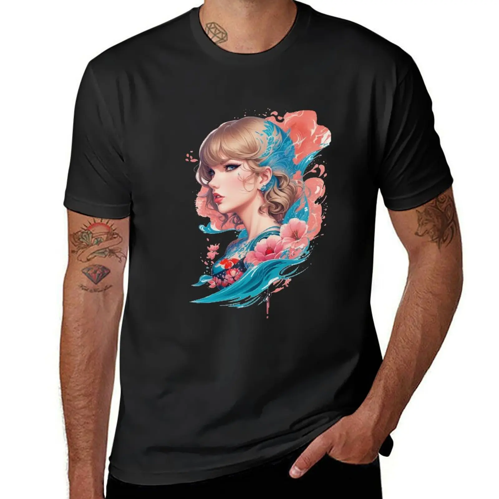 Swift Japan art style T-Shirt oversized shirts graphic tees customizeds oversized t shirt men