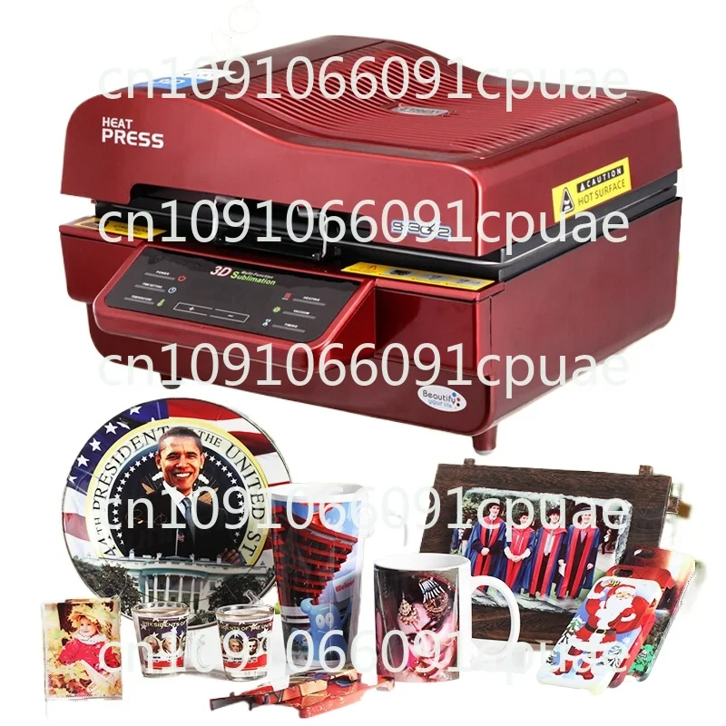 3D Vacuum Heat Cup Baking Machine 3D Mobile Phone Case Printing Hot Stamping Machine Pressing  Transfer