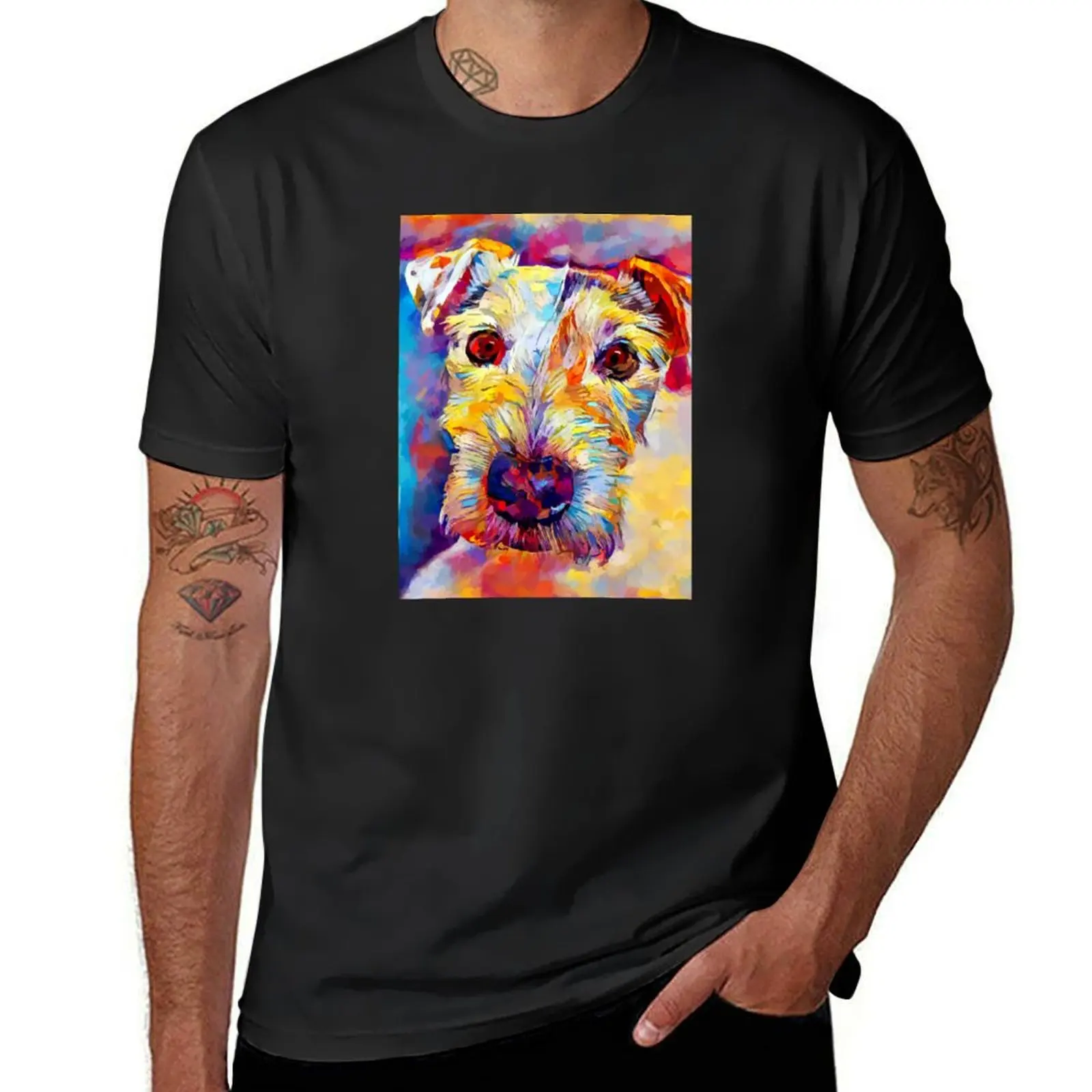 Parson Russell Terrier T-Shirt summer tops blacks t shirts men