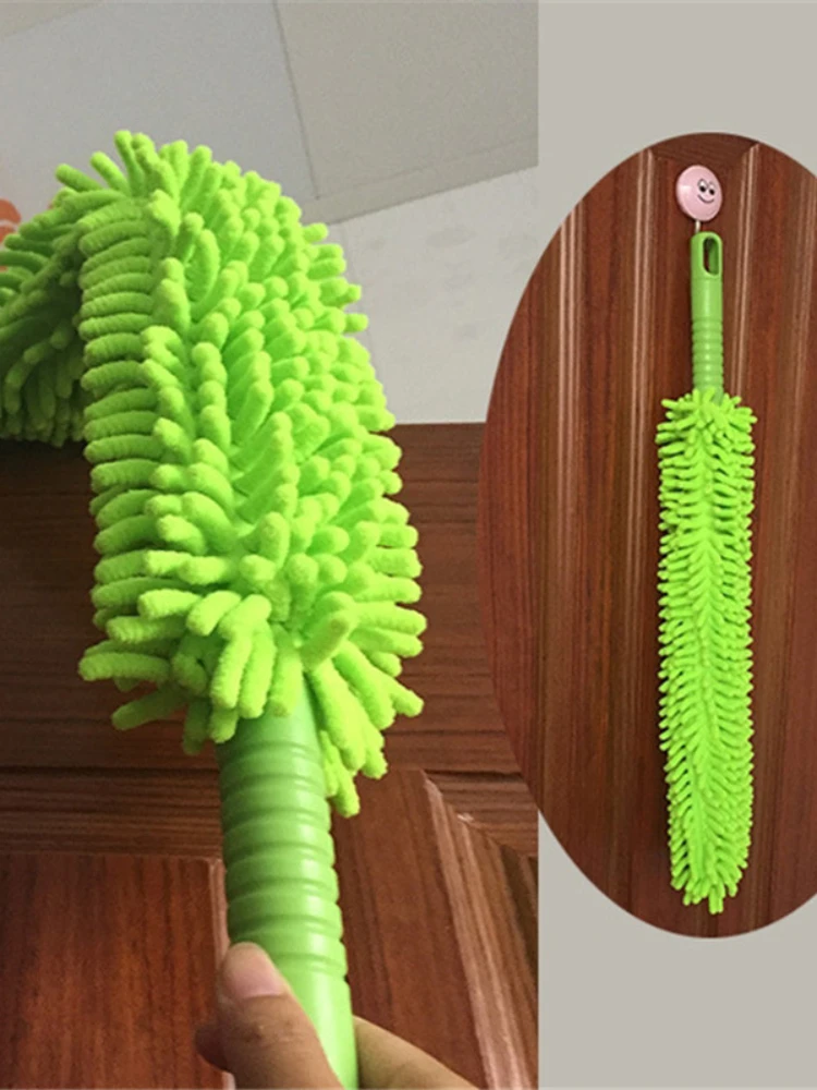 Bendable Microfibre Duster Cleaning Home Car Cleaner Dust Handle Dust Mites Portable Dusting Brush