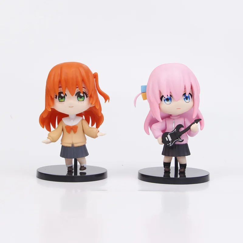 6pcs 10cm Ijichi Nijika Yamada Ryo Gotoh Hitori BOCCHI THE ROCK! ROCK ! Kita Ikuyo Action Figure Collection Doll Toys Gift