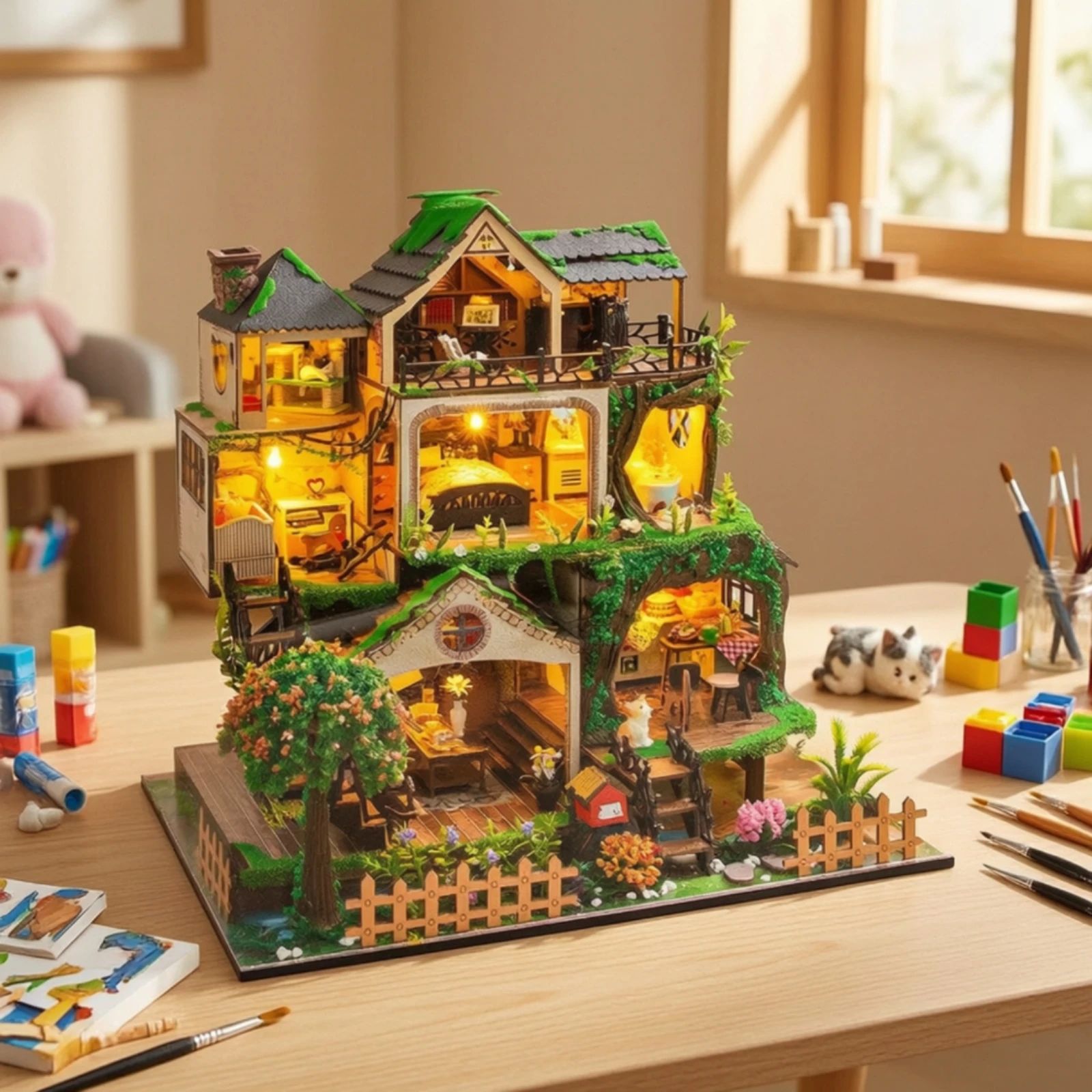 DIY Miniature Dollhouse Kit De - огляд і ціна Model Kit Levels