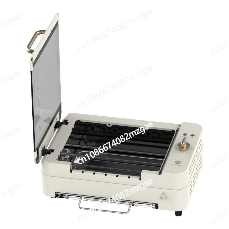 BBQ Grill Electric Oven Home Smokeless Automatic Rotating Barbecue Skewer Grilled Kebab Machine Barbecue