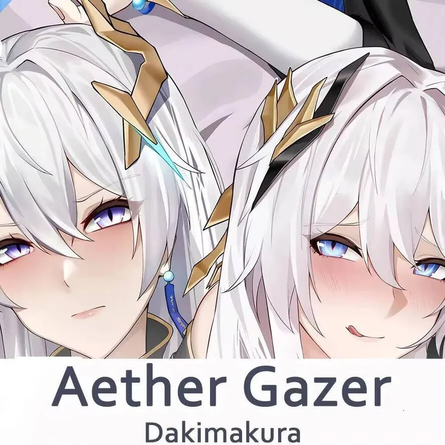 غطاء وسادة للجسم من Gazer Dakimakura 2WAY Aether Hing Anime Cushion