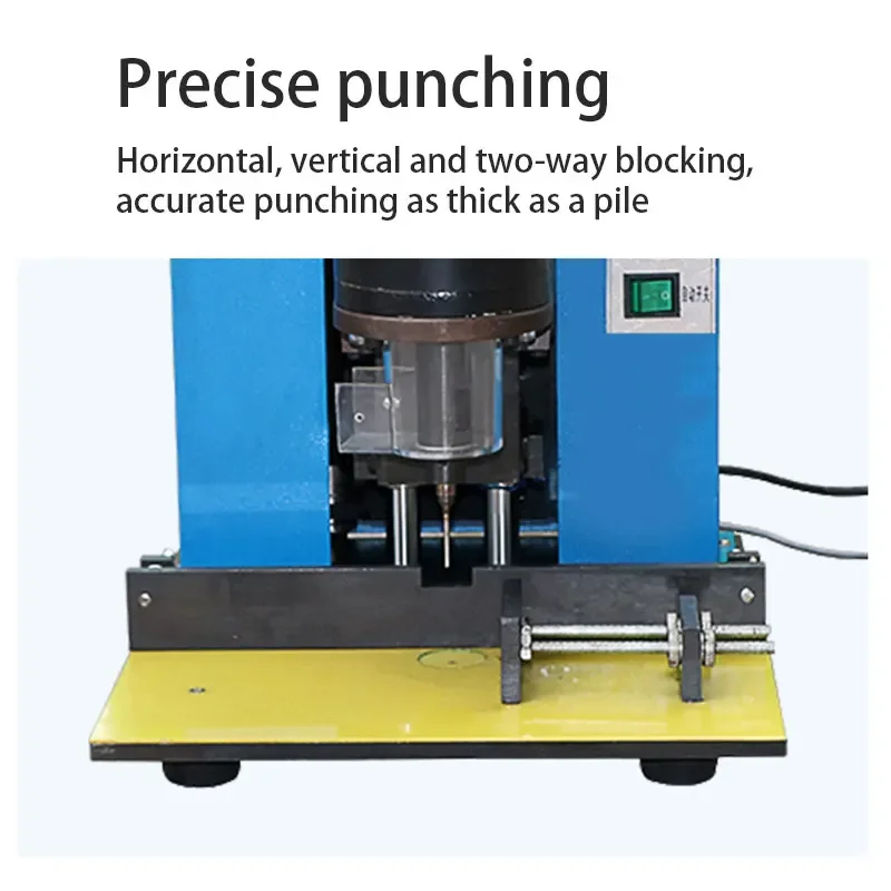 

Upgrade Heavy Duty Tag Punching Machine Tote Bag Punching Machine Paper Office Single Head Round Hole Punch Binding Machine