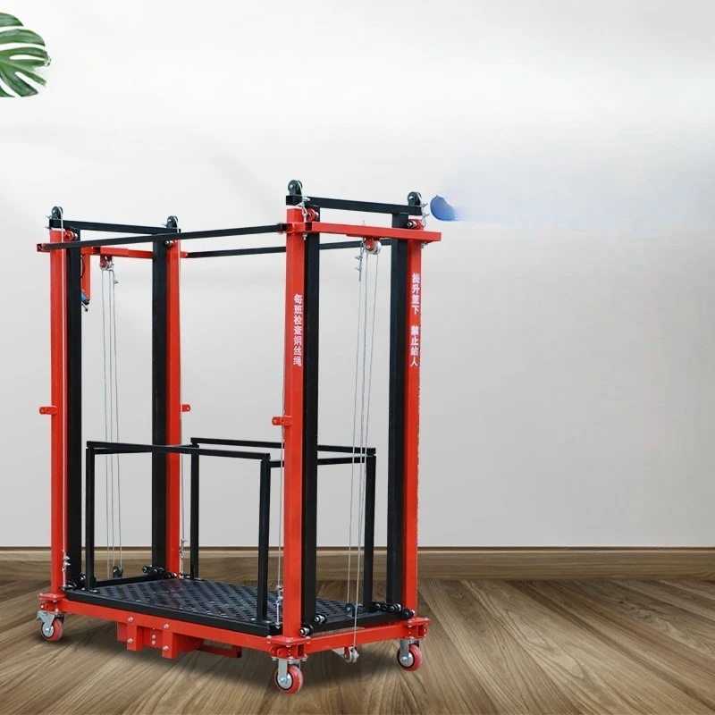 

Lift, mobile electric scaffolding automatic aerial work lifting platform