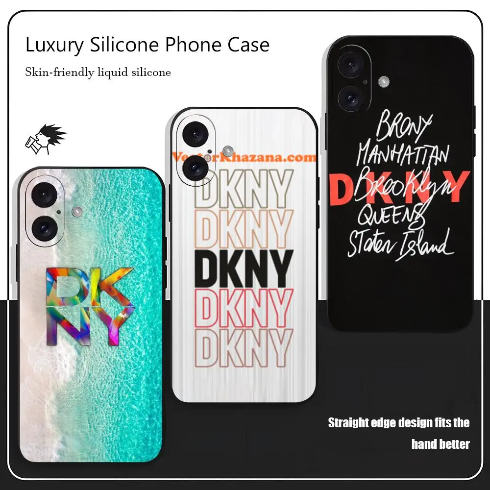 Бренд D-Dk-ny Модный роскошный чехол для телефона для iPhone 16, 15, 14, 13, 12, 11 X XR XS 8 Plus Mini Pro Max Мягкий черный противоударный чехол Бренд D-Dk-ny Модный роскошный чехол для телефона для iPhone 16, 15, 14, 13, 12, 11 X XR XS 8 Plus Mini Pro Max Мягкий черный противоударный чехол
