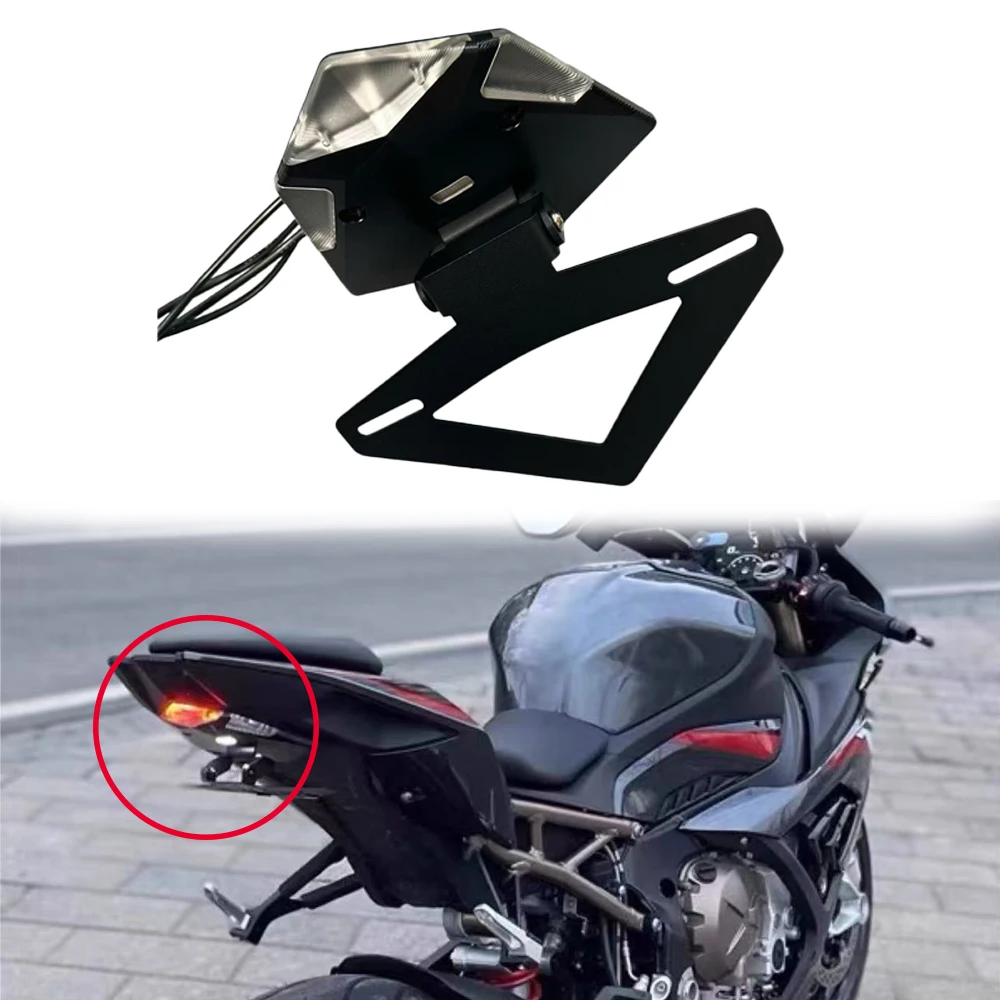

FOR BMW S1000R 2021-2023 Motorcycle Fender Kit LED Integrated Red Tail Brake Light Amber Turn Signal White License Plate Light