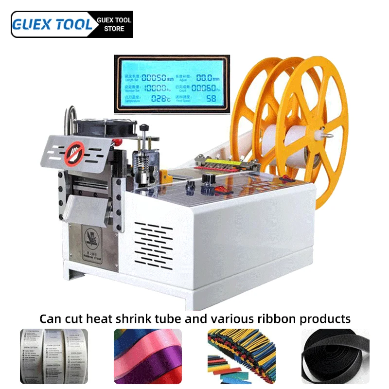 

Automatic Computerized Rope Cutting Machine Hot and Cold Zipper Cutting Ribbon and Embossing Webbing Machine Elastic Band tapes