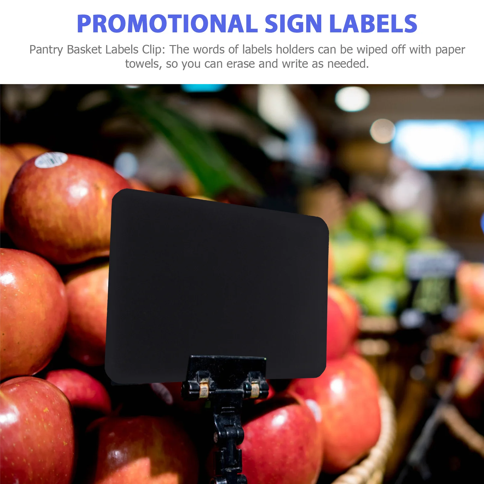 

12Pcs Re-Writable Price Label Tags Anti-Skid PVC Display Signs for Supermarket Shop Merchandise Advertisement Promotion