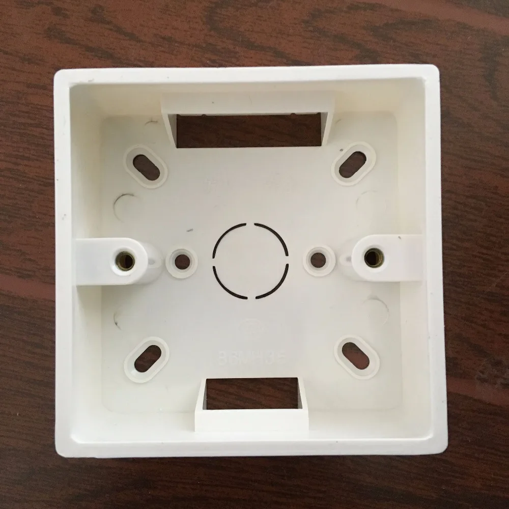 86mm x 86mm Home Office Plastic Back Box Junction Box for General Using Wall Switch Push Button Square Panel Socket Face Plate