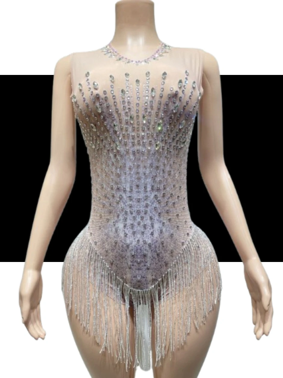 Rhinestone Fringe M…