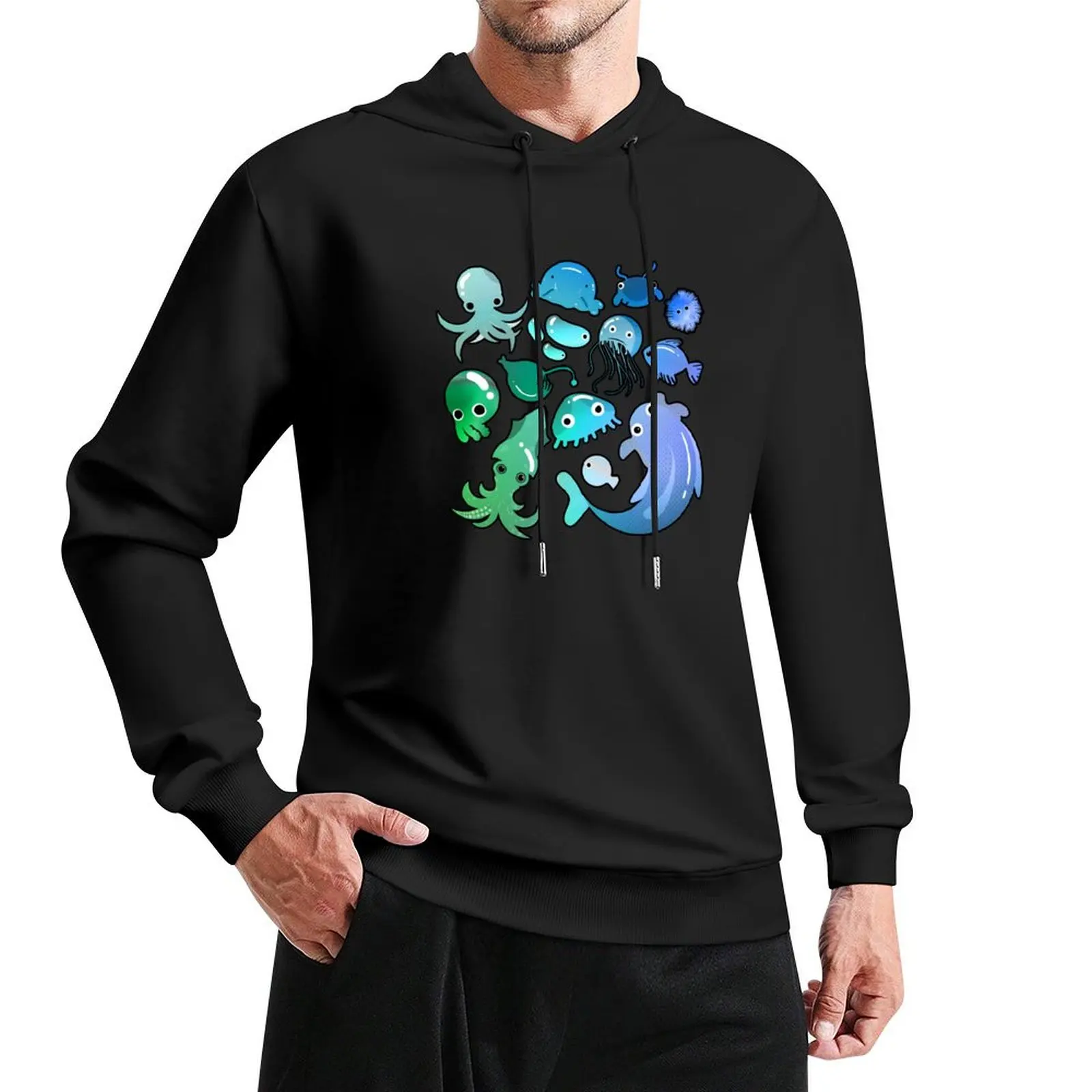 

Deep Sea Life Pullover Hoodie autumn new products men's sweat-shirt hoody