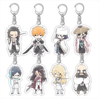6cm Anime Bleach: Thousand-Year Blood War Acrylic Keychain Charming Kurosaki Ichigo Ishida Uryuu Handcuff Cartoon Keyring Gift