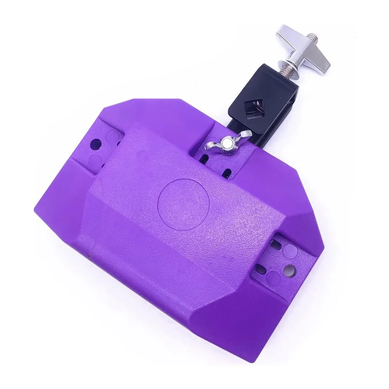 

Jam Drum Block Latin Percussion Musical Instrument Plastic with 3 Sided Mount Medium Pitch (Purple)