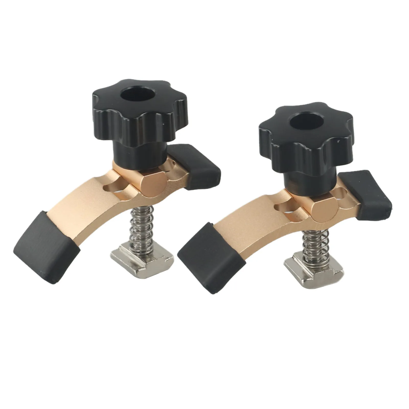 2pcs Hold Down Clamps Quick Acting Hold Down ClampCarving Machine Pressure Plate Clamp Aluminum Alloy Woodworking Clamps  ﻿