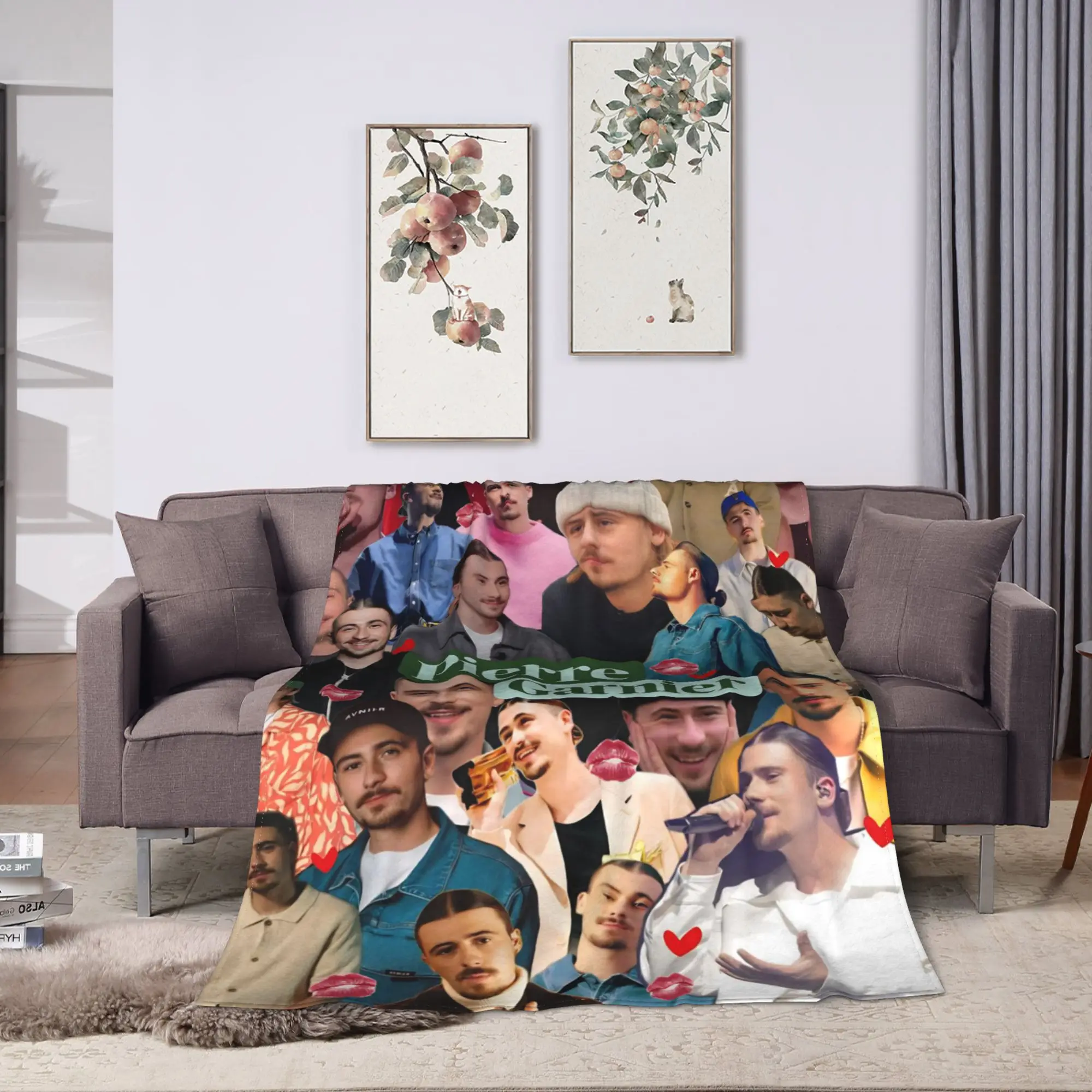 PIERRE GARNIER EVERY SECOND  Blanket  Camping Flannel Throw Blanket For Home Decor Soft Customized Quality Bedspread