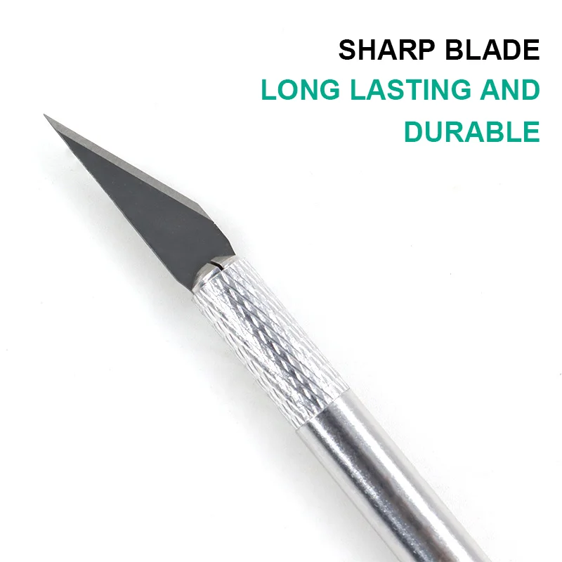 Graveren Ambachtelijke Mes Antislip Metalen Scalpel Vleesmes Ambachtelijke Hobby Goud/Zilver Kleur Utility Mes Briefpapier Kunstbenodigdheden