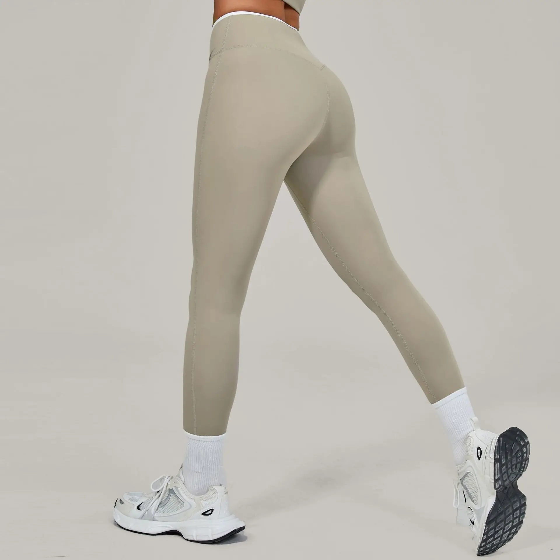 Patchwork Cross High Waist Yoga Leggings Women Sportwear Stretch Gym Sports Tights Female Running Fitness Pants Workout Clothes