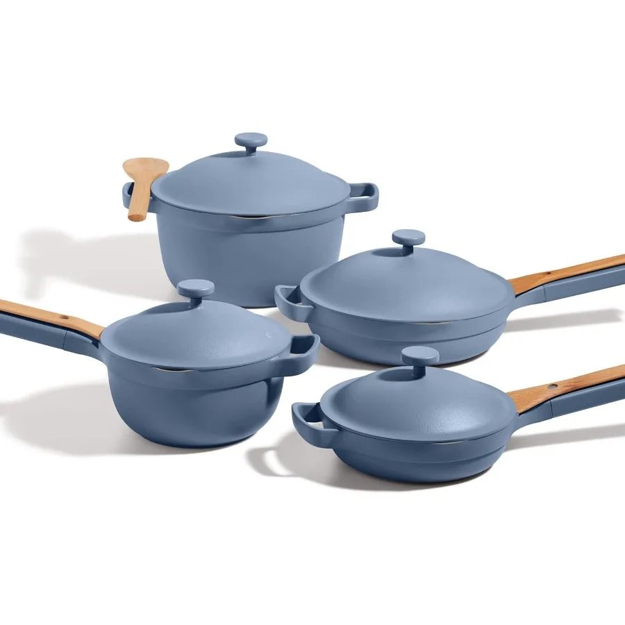 

Cookware Set 13Piece Kit Including the Always Pan Perfect Pot and Spatulas Multifunctional ToxinFree Nonstick Heat Safe up to 4